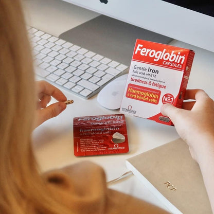 فيروجلوبين حديد بالفيتامينات Vitabiotics Feroglobin — 30 كبسولة