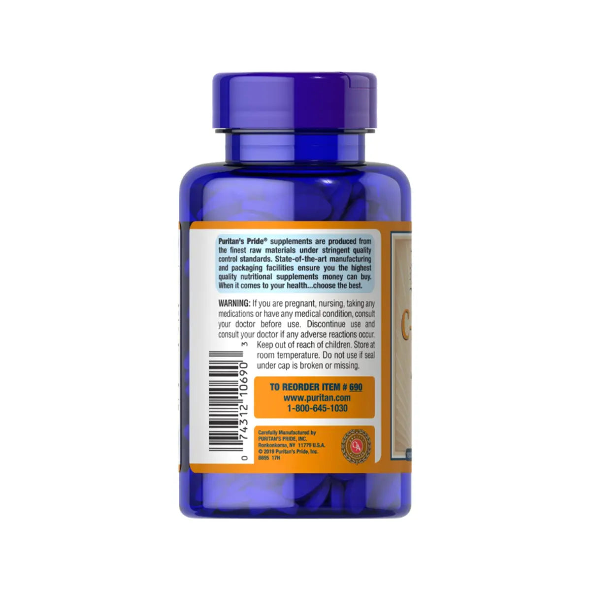 فيتامين سي Puritan's Pride Vitamin C 1,000 مجم — 100 قرص