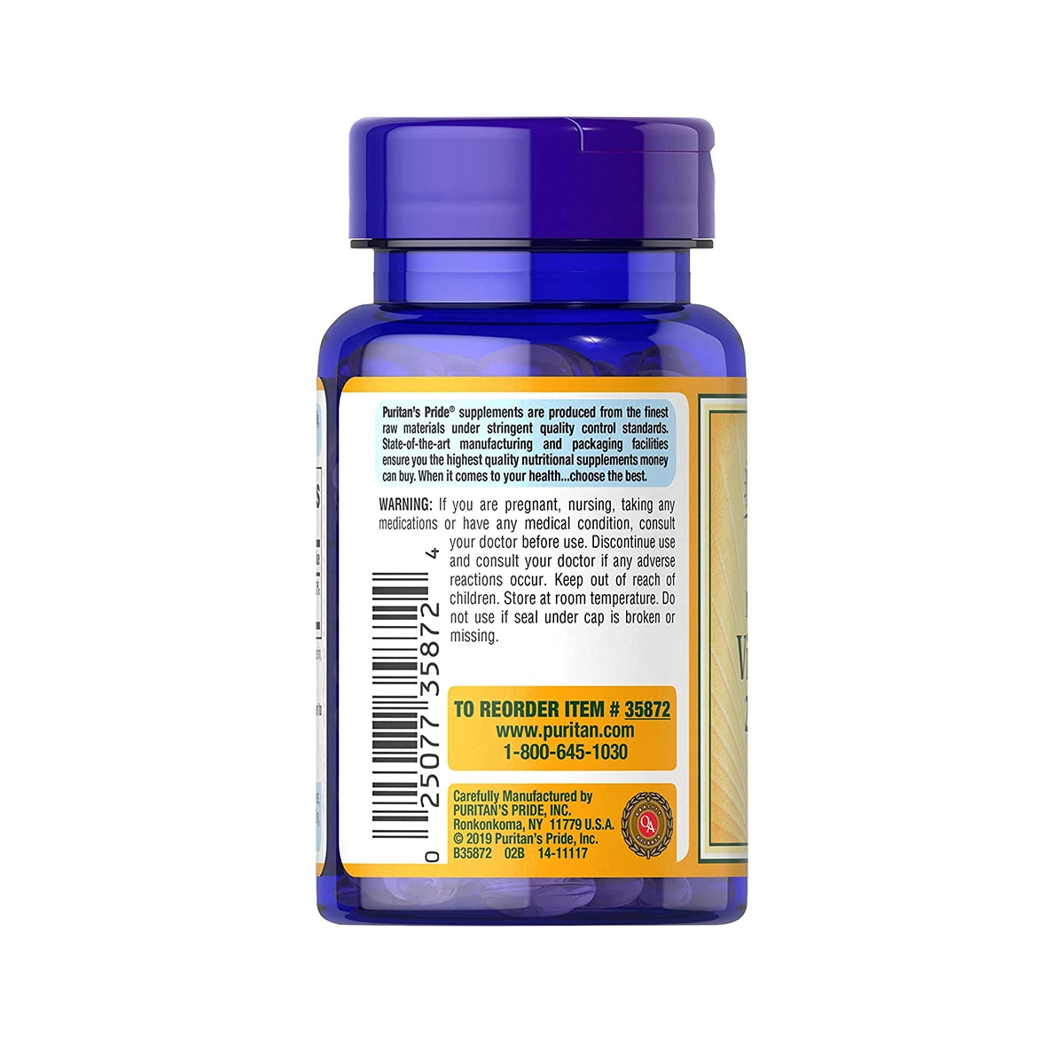 فيتامين د Puritan's Pride Vitamin D3 10,000 وحدة — 100 سوفت جيل
