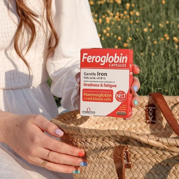 فيروجلوبين حديد بالفيتامينات Vitabiotics Feroglobin — 30 كبسولة
