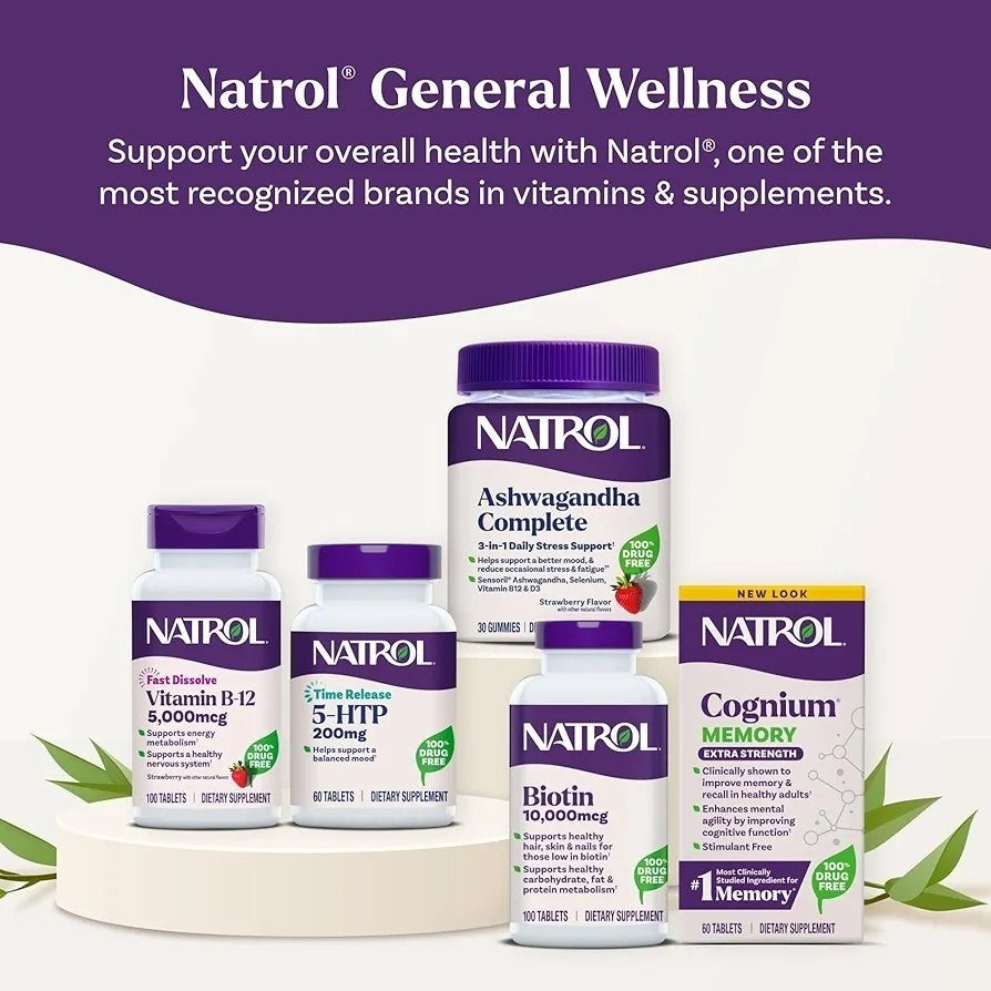 بيوتين Natrol Biotin 10,000 مكجم — 100 قرص