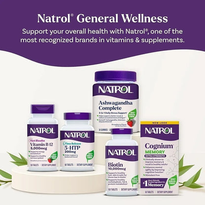 بيوتين Natrol Biotin 10,000 مكجم — 100 قرص