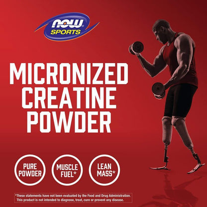 كرياتين مونوهيدرات ميكرونايزد NOW Creatine Monohydrate — 500 جم