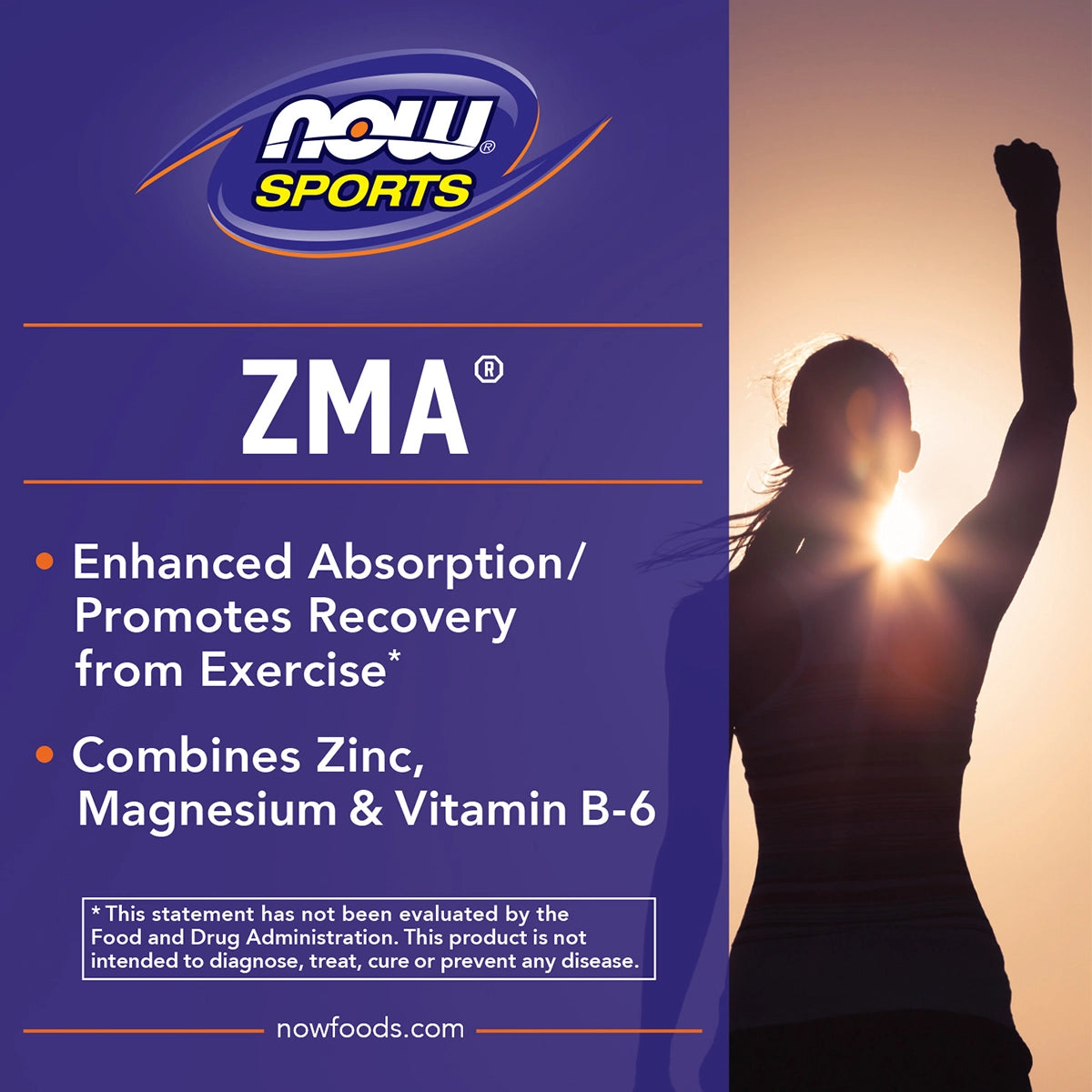 زد إم إيه للرياضيين Now Sports ZMA — 90 كبسولة