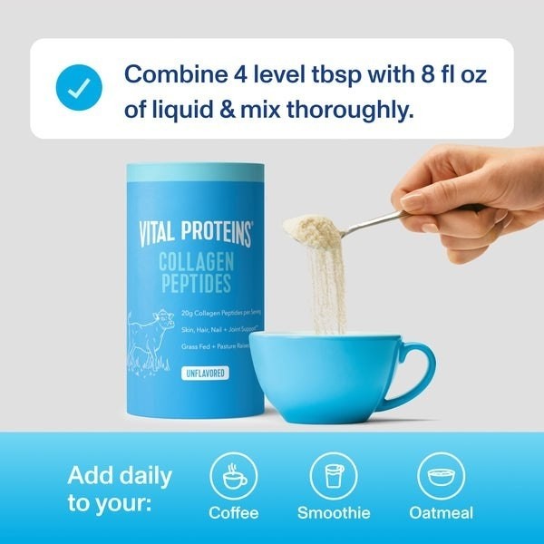ببتيدات الكولاجين بدون نكهة Vital Proteins Collagen Peptides — 284 جم