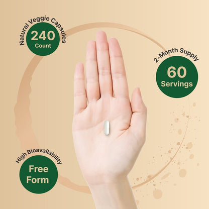 جلوتاثيون مخفض NatureBell Glutathione 500 مجم — 240 كبسولة