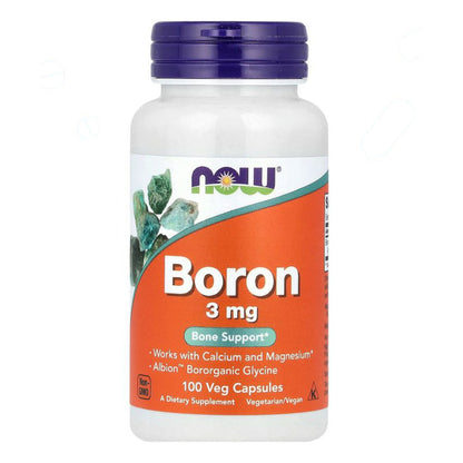 بورون NOW Boron 3 مجم — 100 كبسولة