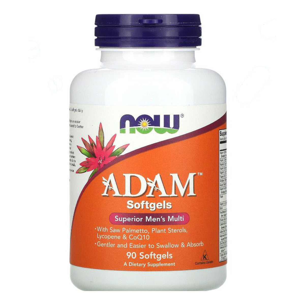 آدم مالتي فيتامين للرجال NOW ADAM Men's Multi — 90 سوفت جيل