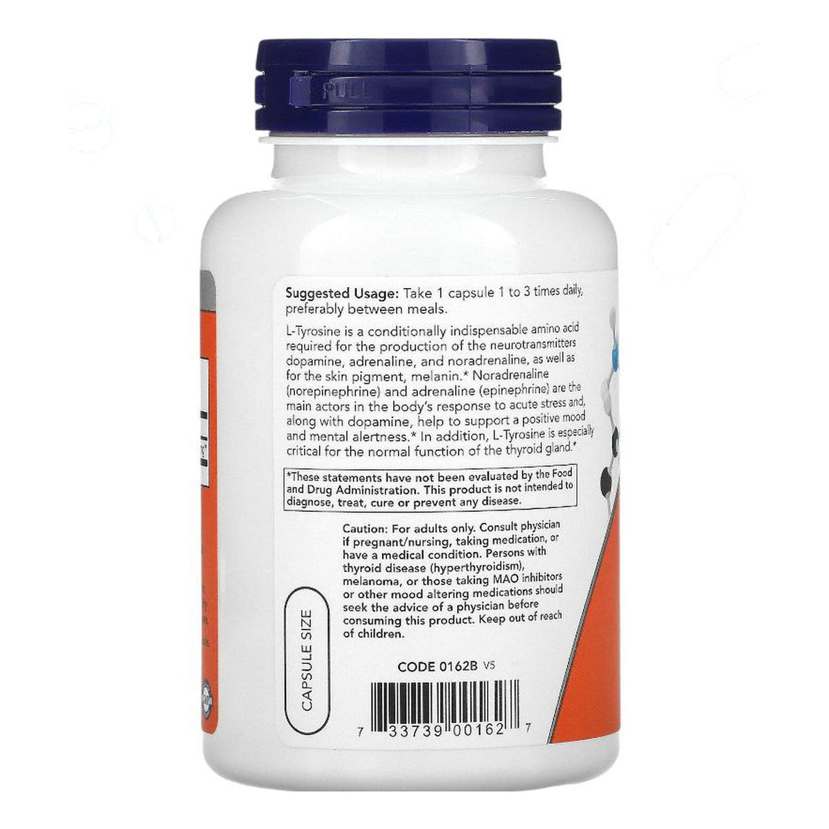 إل-تيروسين NOW L-Tyrosine 500 مجم — 120 كبسولة