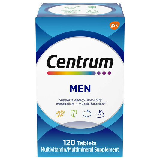 سنترم للرجال Centrum Men مالتي فيتامين — 120 قرص