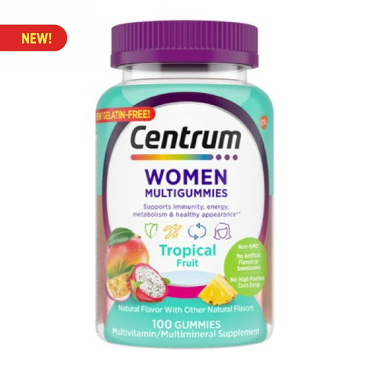 سنترم جيلي للسيدات بطعم الفواكه الاستوائية Centrum MultiGummies Women — 100 جيلي